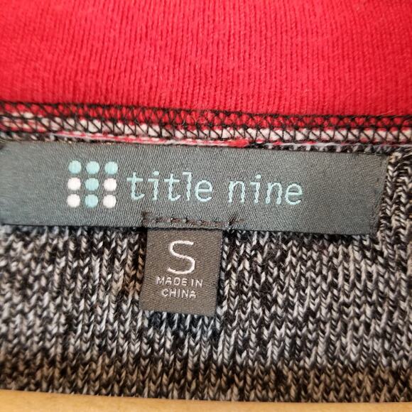 Title Nine Women's Full Zip Cardigan Black Gray White Size Small - Picture 3 of 5